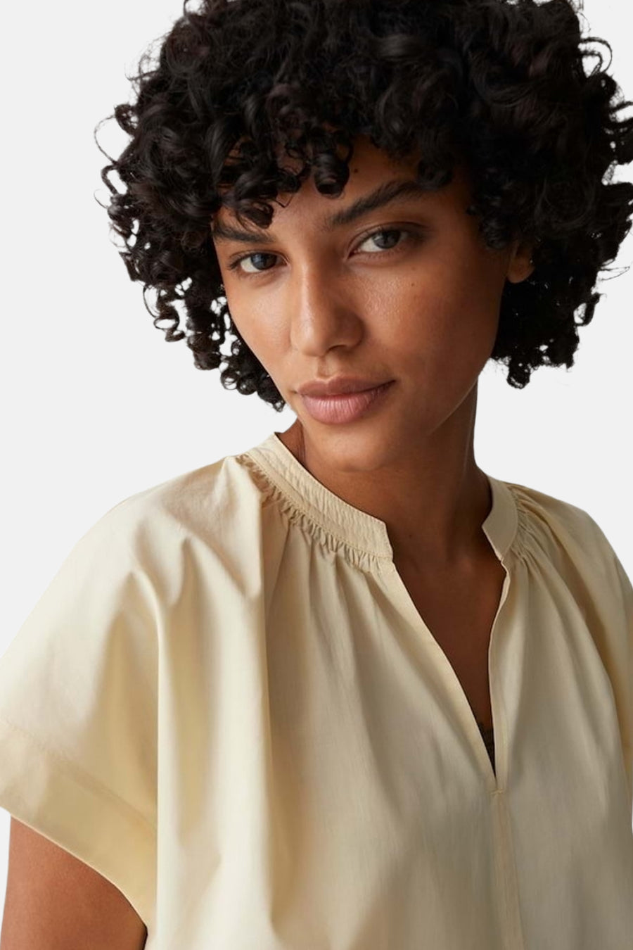 Blouse (lange mouwen) geel - OPUS