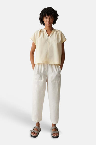 Blouse (lange mouwen) geel - OPUS