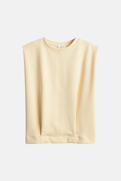Sweat col rond jaune - OPUS