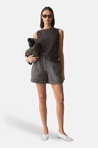 Elastic short - bruin