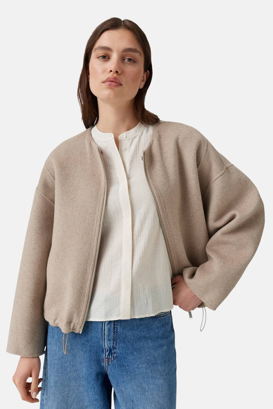 Dames tops jas casual beige - OPUS