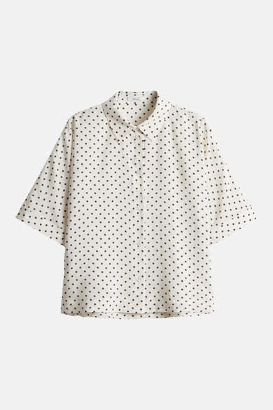 Blouse à manches courtes - blanc