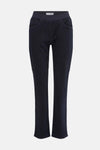 Donkerblauwe slim fit jeans van RAPHAELA, met elastische tailleband en discrete voorzakken.