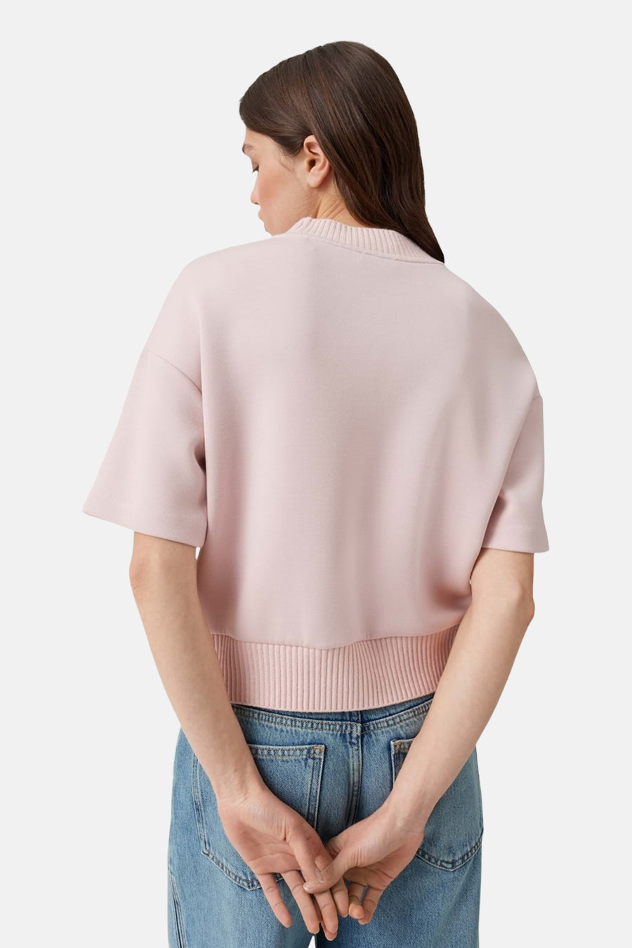 Sweater O hals - roze