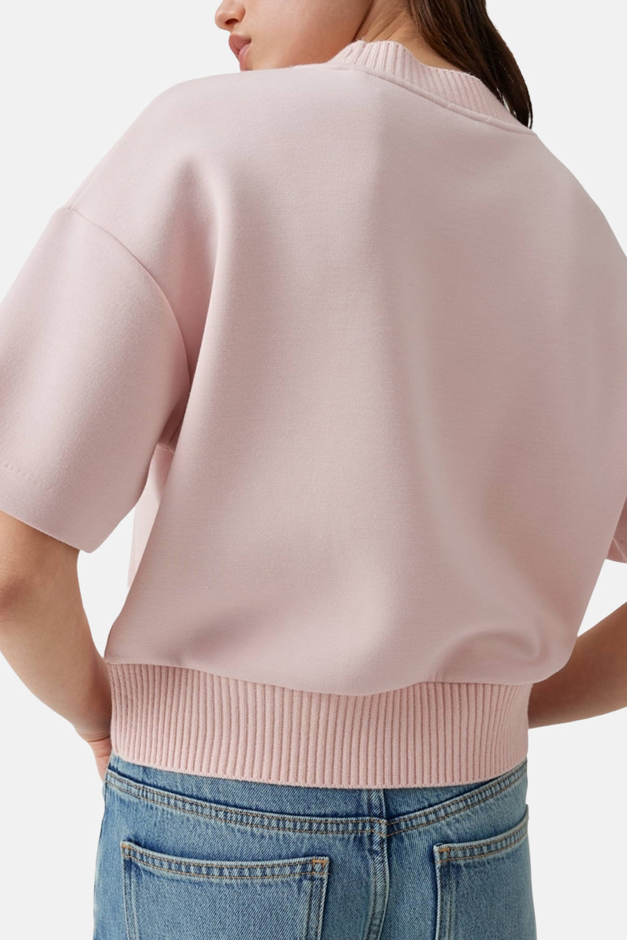 Sweater O hals - roze