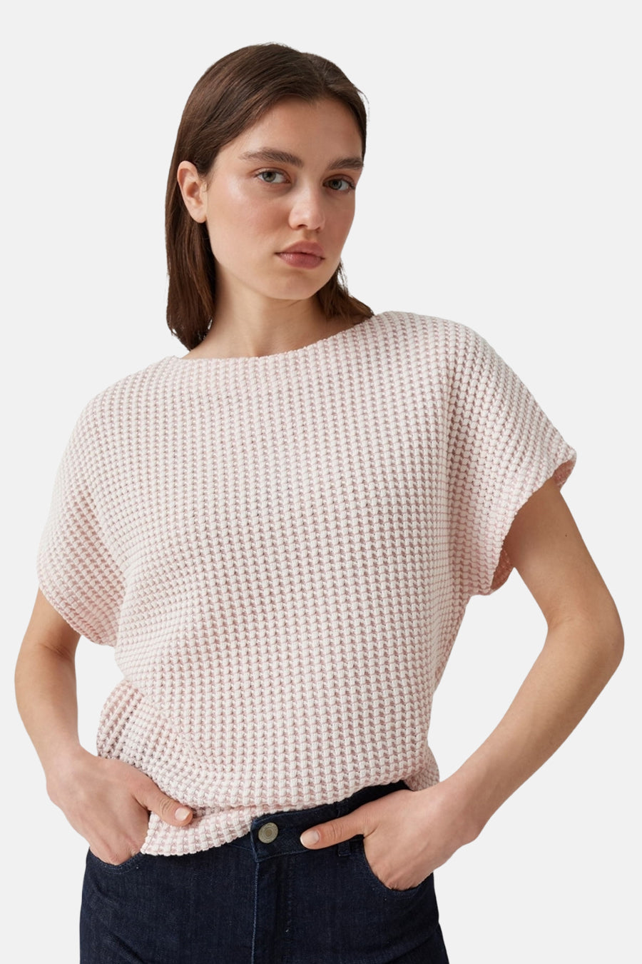 Sweat col O - rose