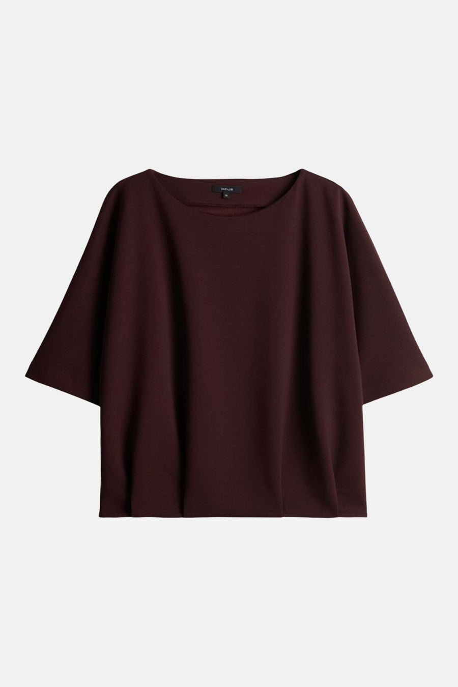 Sweat col O - Bordeaux