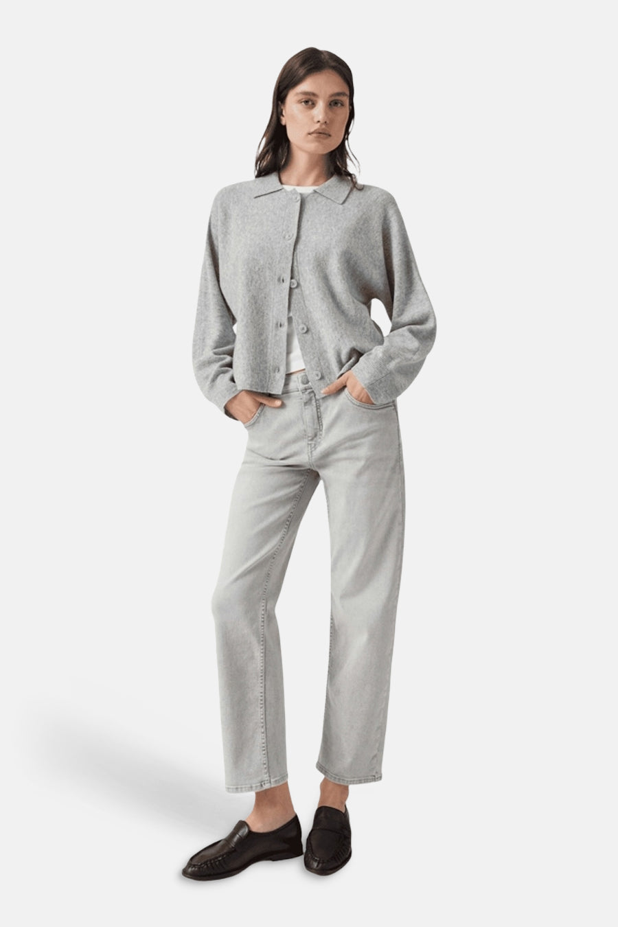 Jean Mom gris - OPUS