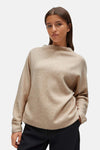 Sweat col O - beige