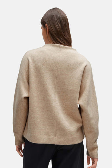Sweat col O - beige