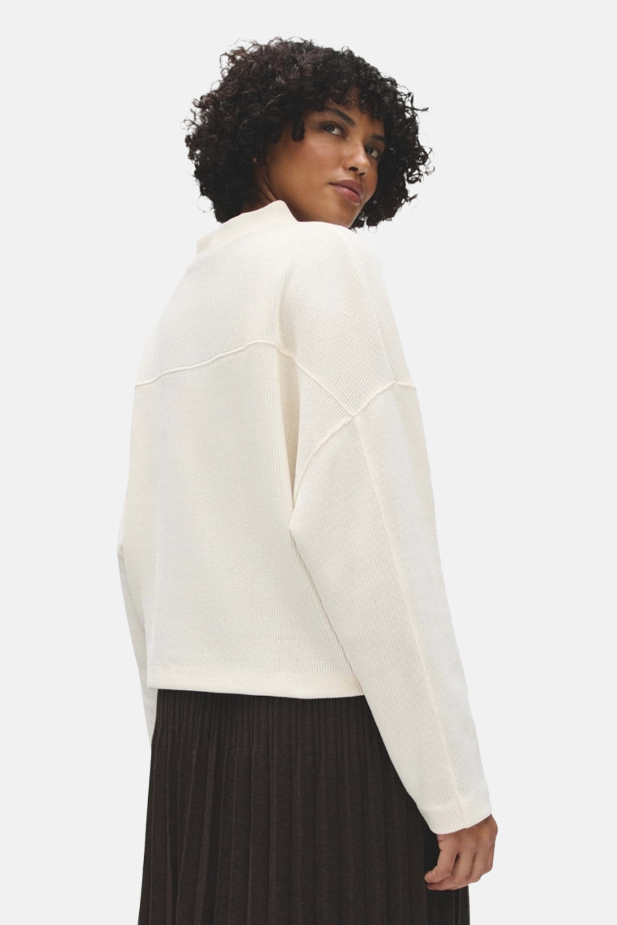 Sweater met ronde hals ecru - OPUS