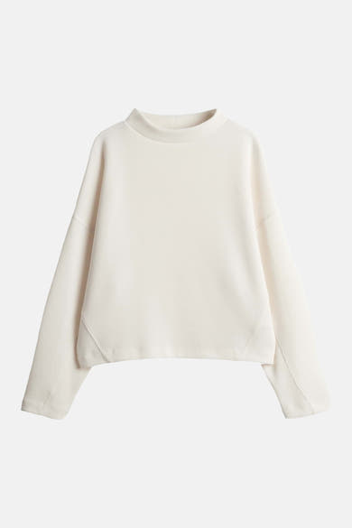 Sweater met ronde hals ecru - OPUS