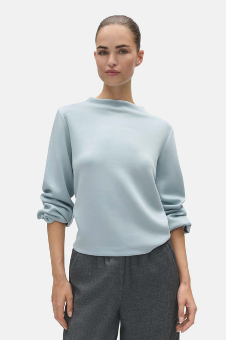 Pull col O - bleu