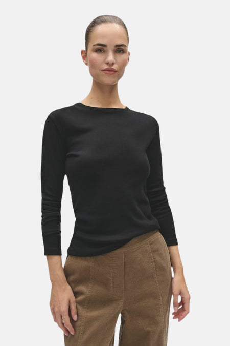 T-shirt met lange mouwen - zwart
