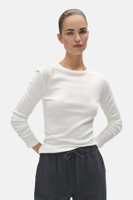 T-shirt met lange mouwen - ecru