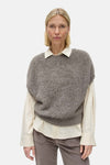 Dames tops pull zonder mouw beige - OPUS