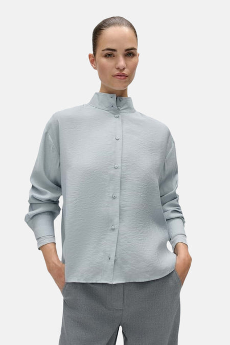 Blouse (lange mouwen) blauw - OPUS