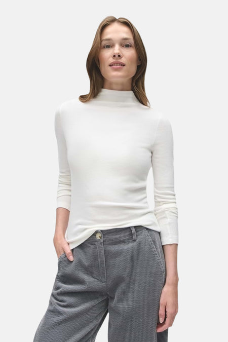 Top uni manches longues blanc - OPUS