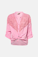 Blouse met lange mouwen - roze
