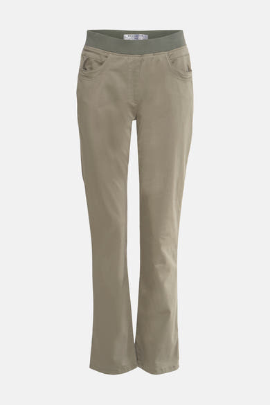 Kaki skinny jeans van RAPHAELA, met achterzak en toon-op-toon stikseldetails.