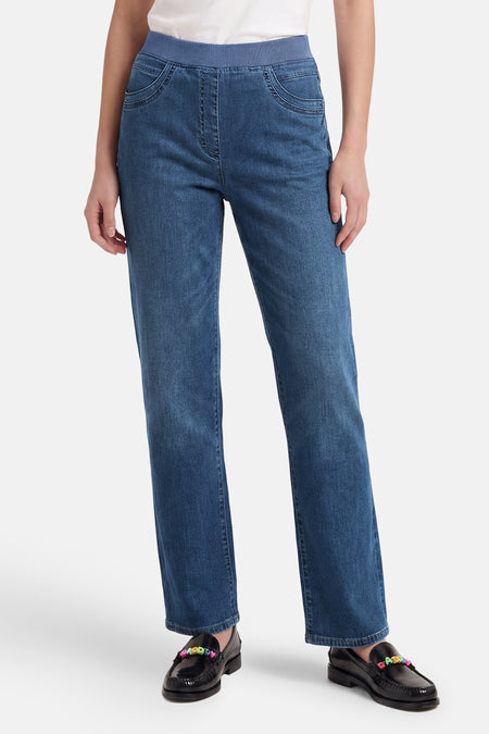 Jeans slim light blue denim - RAPHAELA
