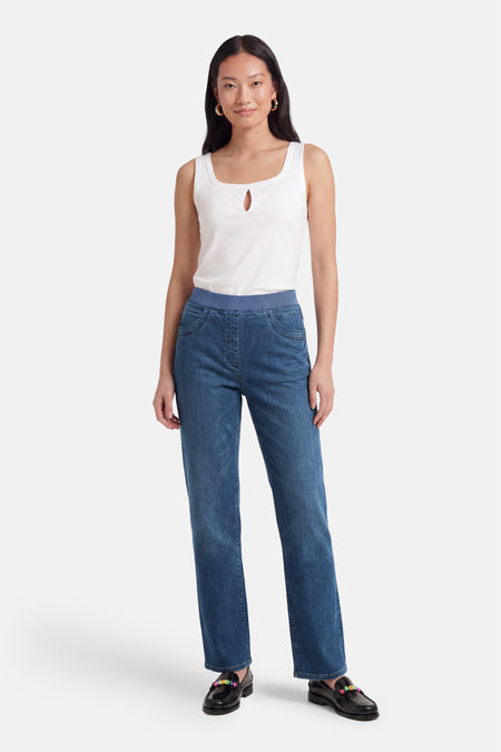 Jeans slim light blue denim - RAPHAELA