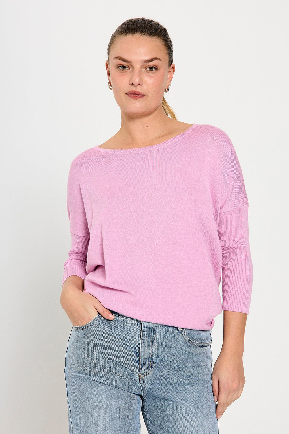 Trui met ronde hals Roze - FREEQUENT