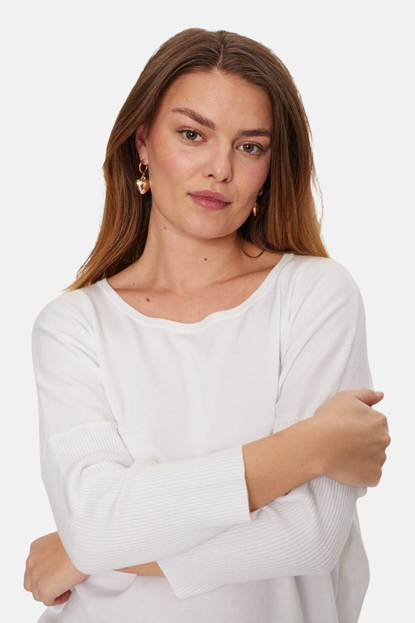 Pull col rond Blanc - FREEQUENT