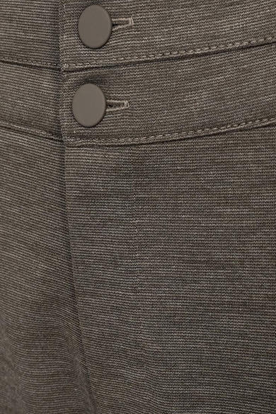 Pantalon de costume taupe de FREEQUENT, avec double boutonnage et texture finement tissée.
