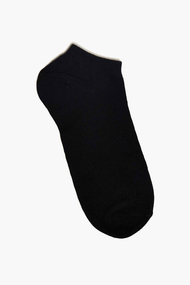 Chaussette noire de ACCESSORIES BY JACK & JONES, en tissu lisse, coupe basse.