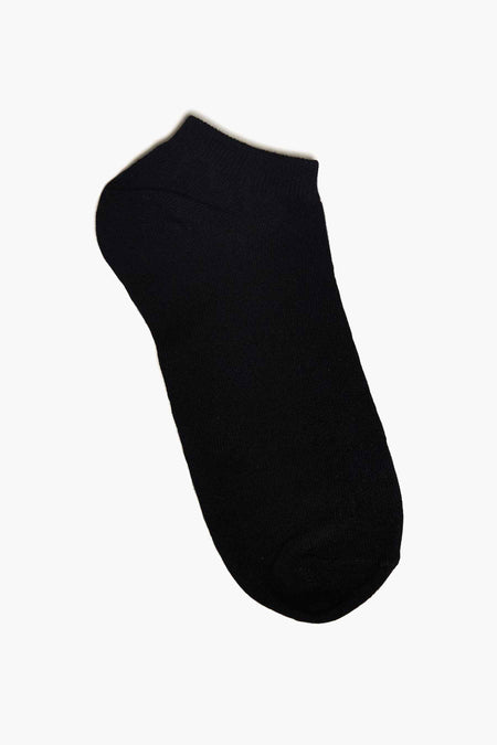 Zwarte sok van ACCESSORIES BY JACK & JONES, van gladde stof, lage snit.