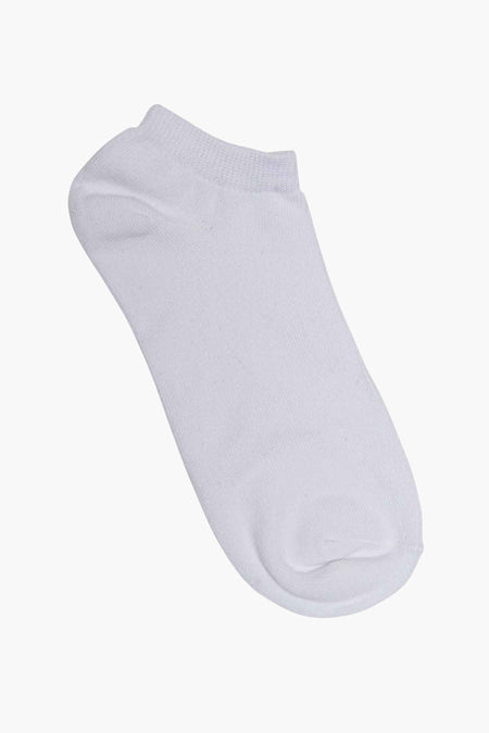 Witte sokken van ACCESSORIES BY JACK & JONES, onzichtbare lage snit, in getextureerde stof.