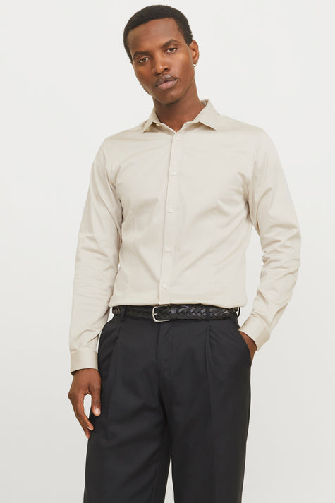Hemd (lange mouwen) Ecru - PREMIUM by JACK & JONES