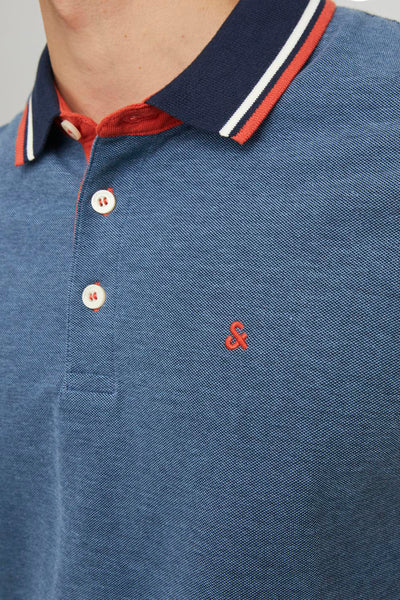 Heren tops polo korte mouw Bleu - PREMIUM by JACK & JONES
