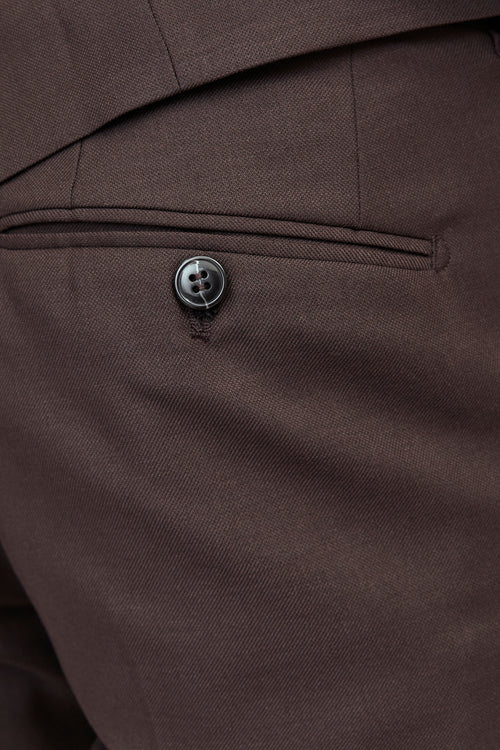 Pantalon de costume Brun - PREMIUM BY JACK & JONES