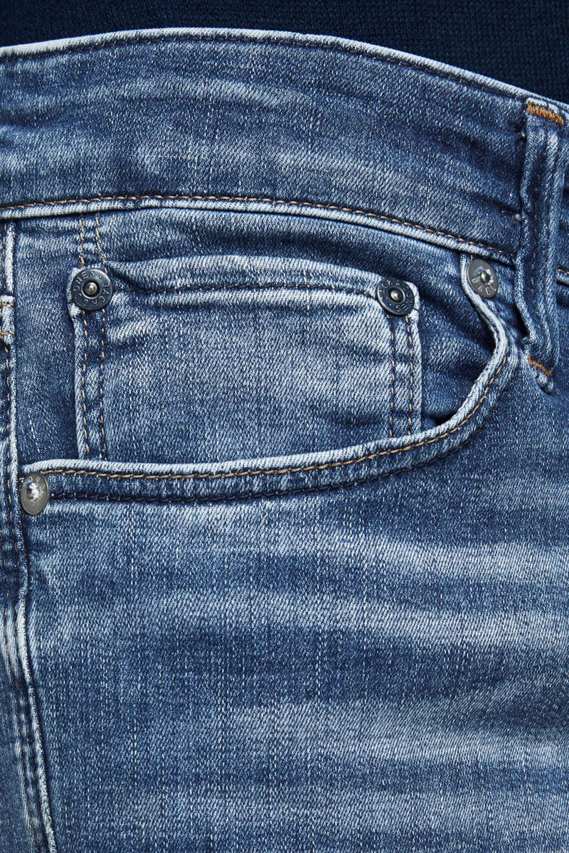 GLENN - mid blue denim