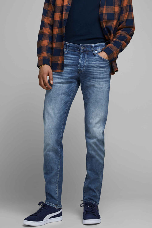 Jean slim MID BLUE DENIM - JACK & JONES JEANS INTELLIGENCE