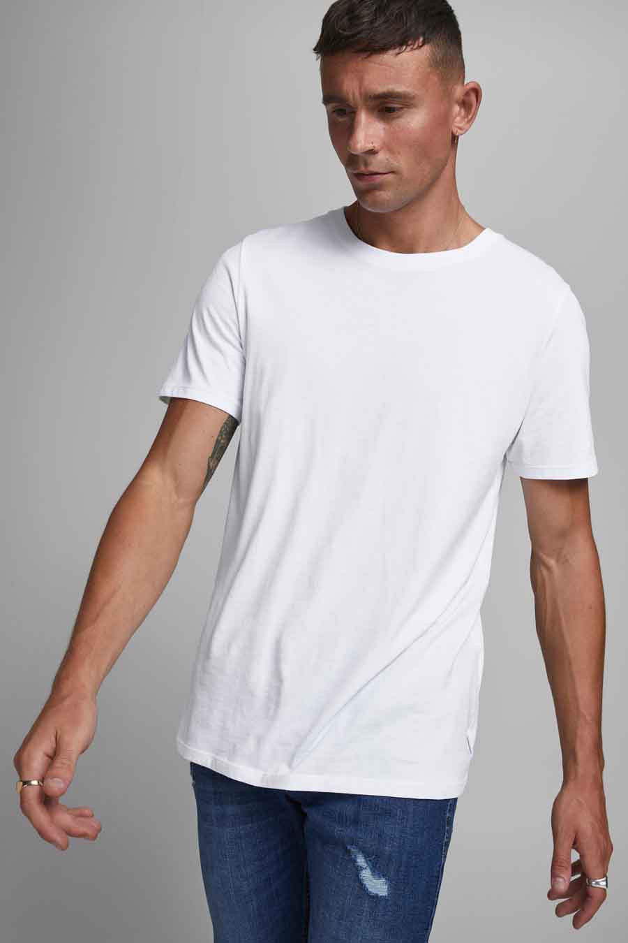 T-shirt (manches courtes) Blanc - JACK & JONES