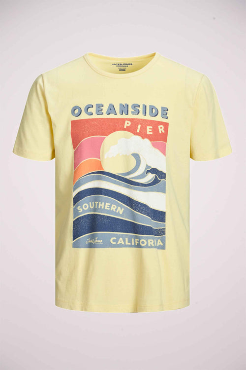 T-shirt (korte mouwen) Wit - ORIGINALS BY JACK & JONES