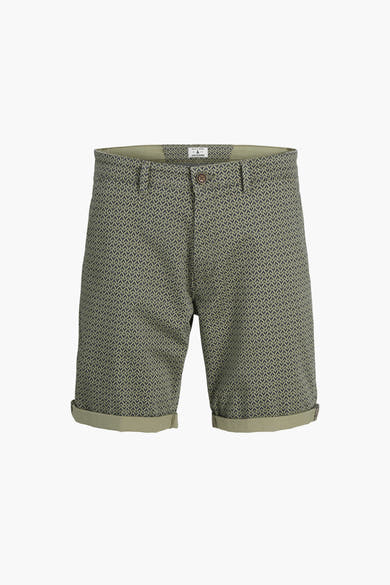 Groen patroon short, van JACK & JONES JEANS INTELLIGENCE, met omgeslagen zoom.