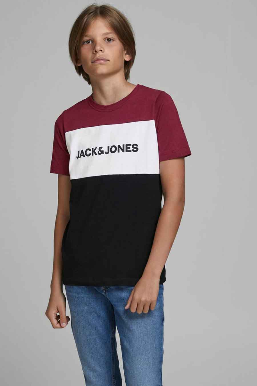 T-shirt met korte mouwen blauw - JACK & JONES KIDS