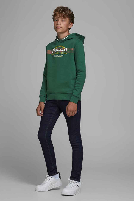 Sweat à capuche vert - JACK & JONES KIDS
