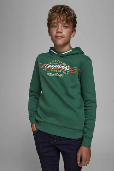 Sweater met kap groen - JACK & JONES KIDS