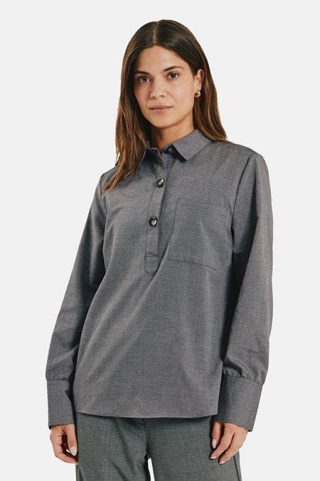 Blouse à manches longues - violet