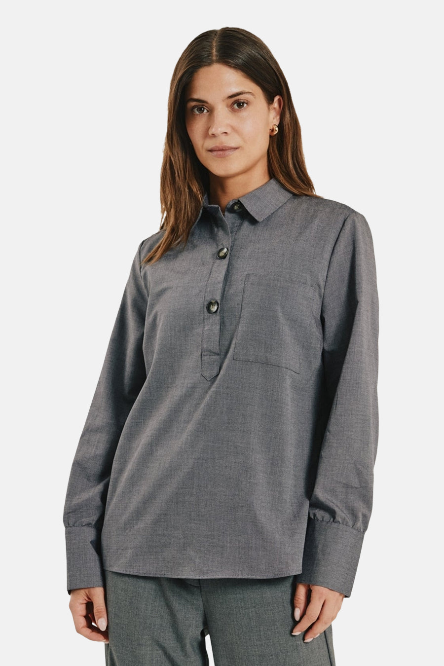 Blouse à manches longues - violet