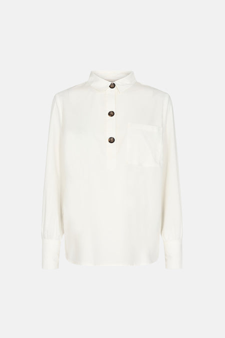 Blouse à manches longues - blanc