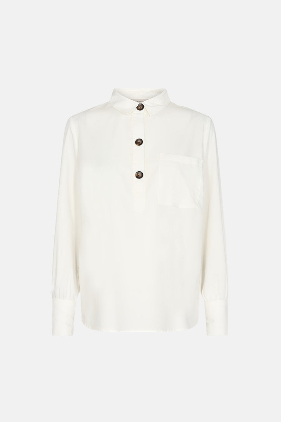 Blouse à manches longues - blanc