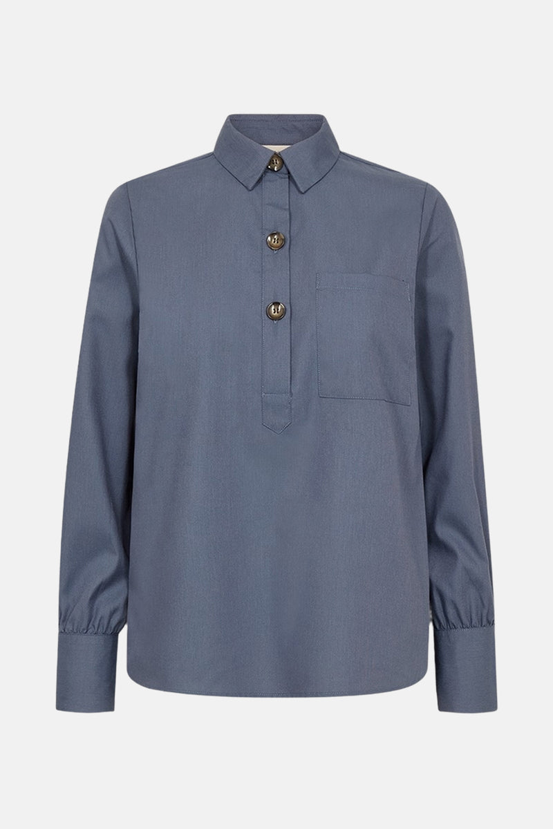 Chemisier (manches longues) bleu - FREEQUENT