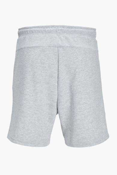 Short gris de JACK & JONES JEANS INTELLIGENCE, coupe sport, en maille chinée, vue arrière.