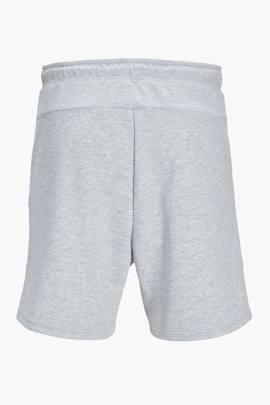 Short gris de JACK & JONES JEANS INTELLIGENCE, coupe sport, en maille chinée, vue arrière.